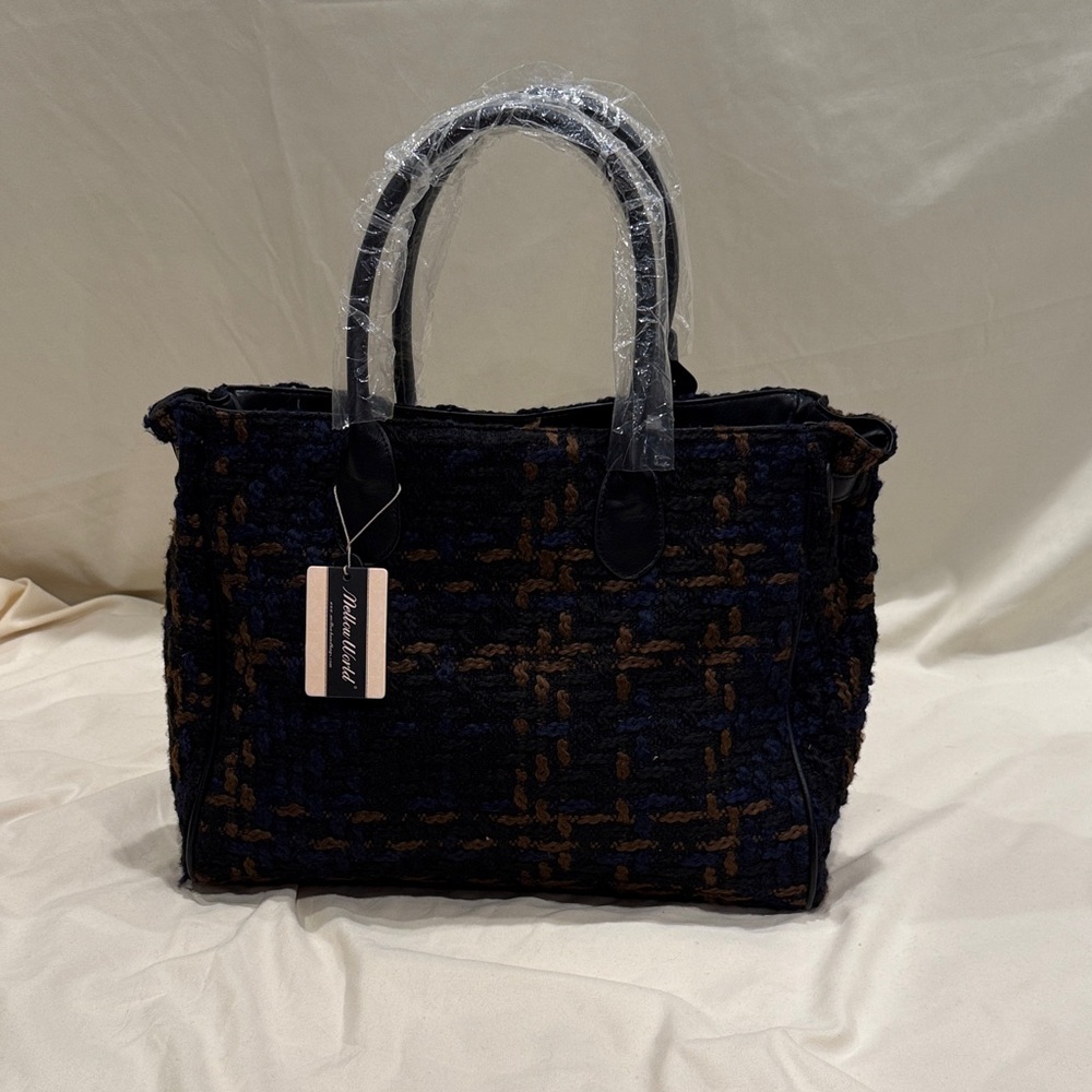 Mellow World Black and Brown Women's Tote Bag